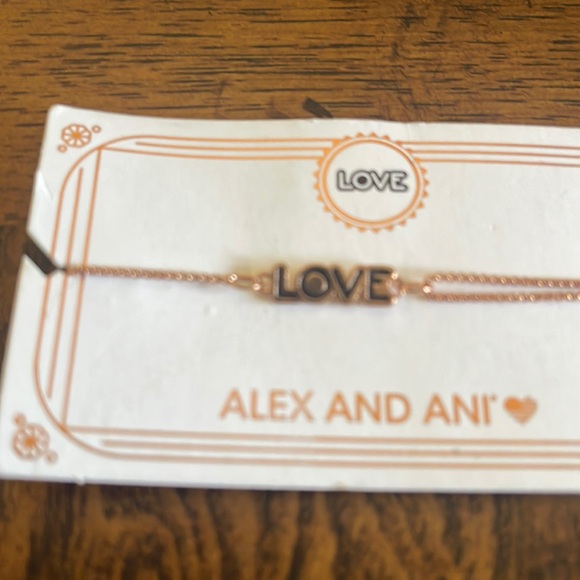 Alex and Ani Love expandable bracelet in rose gold NEW - Picture 2 of 4